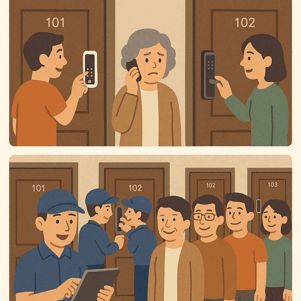 老社區統一換鎖