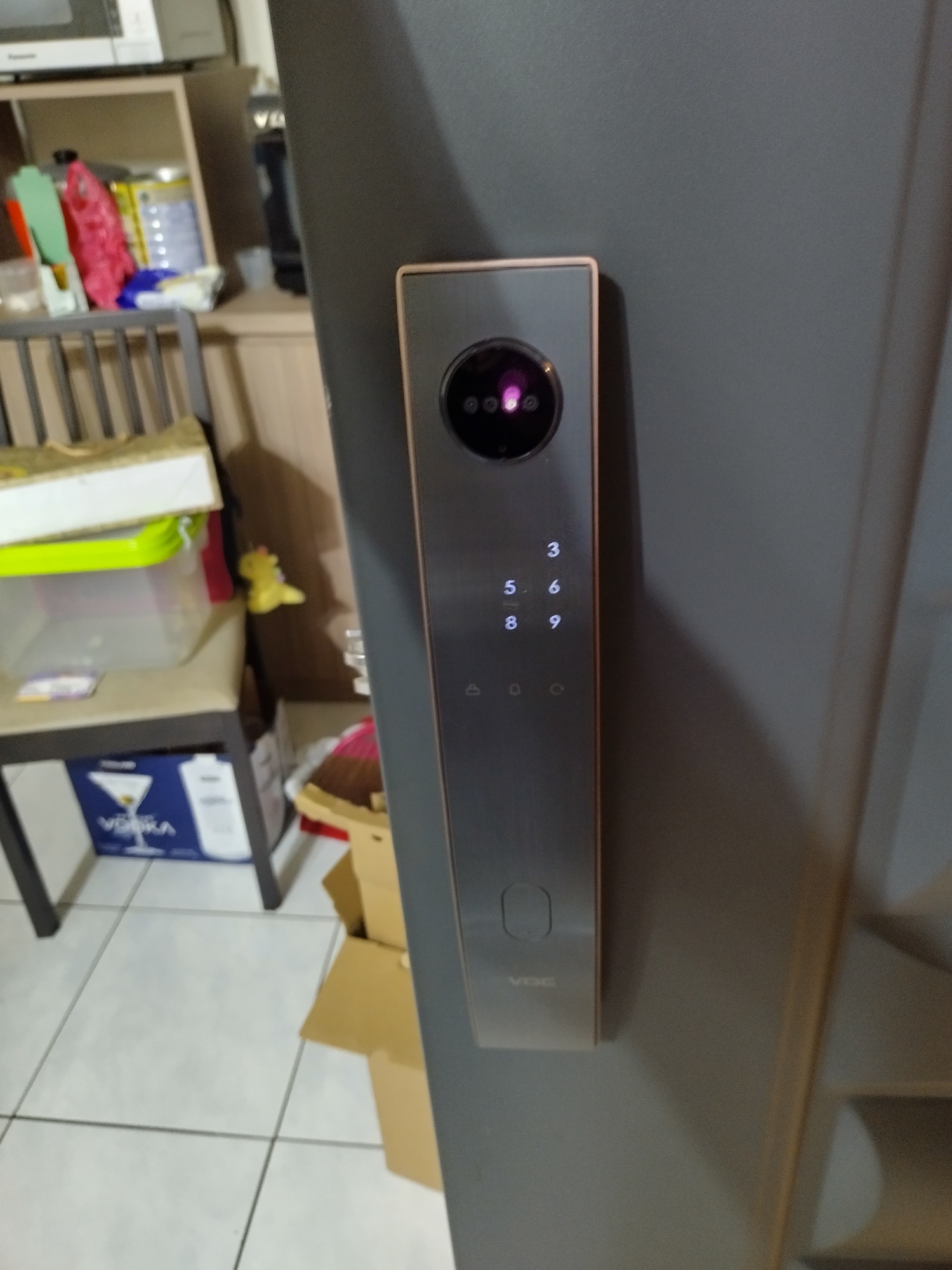 板橋 電子鎖 安裝 案例 VOC P606 安裝案例 1